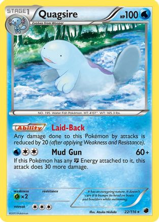 Quagsire 022 Plasma Freeze - Rare