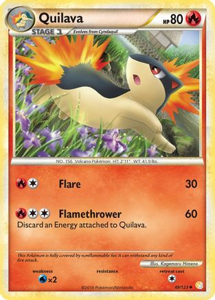 Quilava 049/123 - Reverse Holofoil HeartGold SoulSilver - Uncommon
