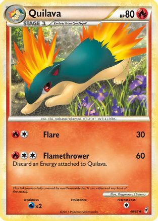 Quilava 049/95 - Reverse Holofoil Call of Legends - Uncommon