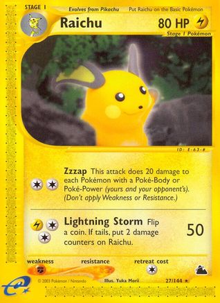 Raichu (27) 027 Skyridge - Rare