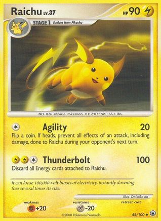 Raichu 045 - Reverse Holofoil Majestic Dawn - Uncommon