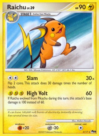 Raichu 003/017 POP Series 9 - Rare