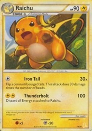 Raichu (#19 Non 019 HGSS Trainer Kit Gyarados & Raichu - Common