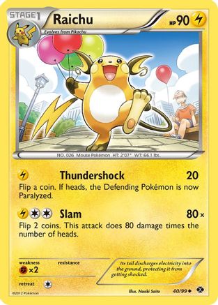 Raichu 040/99 Next Destinies - Uncommon