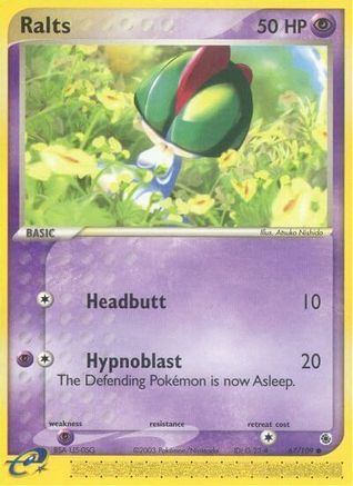 Ralts 067/109 - Reverse Holofoil Ruby and Sapphire - Common