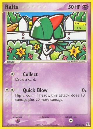 Ralts 081/113 - Reverse Holofoil Delta Species - Common