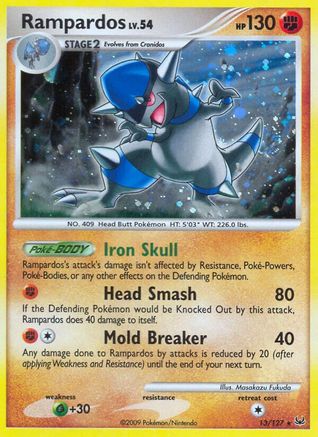Rampardos 013 - Holofoil Platinum - Holo Rare