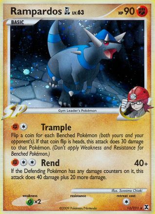 Rampardos GL 011 - Holofoil Rising Rivals - Holo Rare