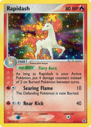 Rapidash 013 - Reverse Holofoil FireRed & LeafGreen - Holo Rare
