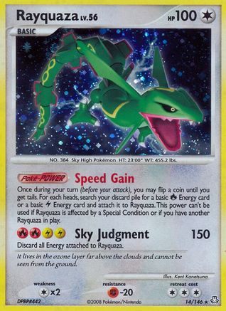 Rayquaza 014 - Reverse Holofoil Legends Awakened - Holo Rare