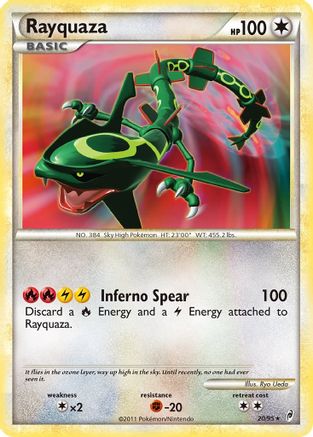 Rayquaza 020 - Reverse Holofoil Call of Legends - Holo Rare
