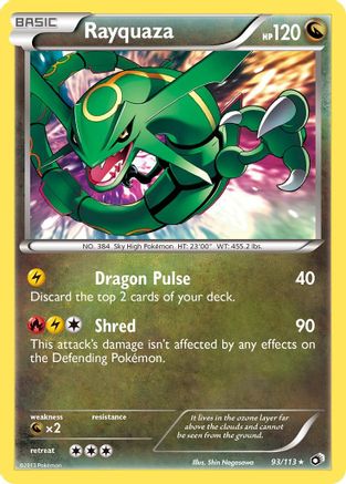 Rayquaza 093/113 - Holofoil Legendary Treasures - Holo Rare