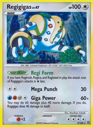 Regigigas 009 - Holofoil Stormfront - Holo Rare