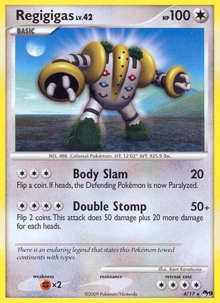 Regigigas 004 - Holofoil POP Series 9 - Rare