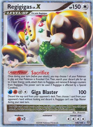 Regigigas LV.X 100 - Holofoil Stormfront - Ultra Rare