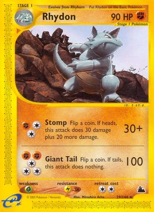 Rhydon (29) 029 Skyridge - Rare