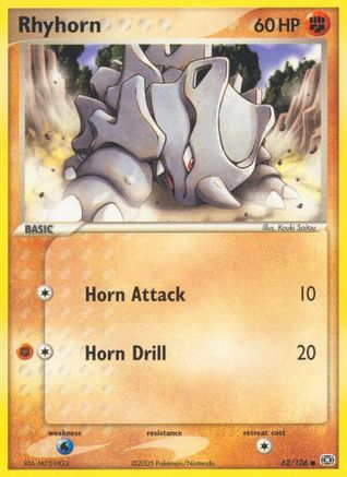 Rhyhorn 062 Emerald - Common