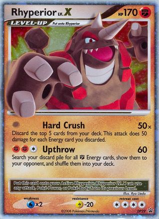 Rhyperior LV.X DP29 - Holofoil Diamond and Pearl Promos - Promo
