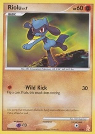 Riolu 006 DP Trainer Kit Manaphy & Lucario - Common