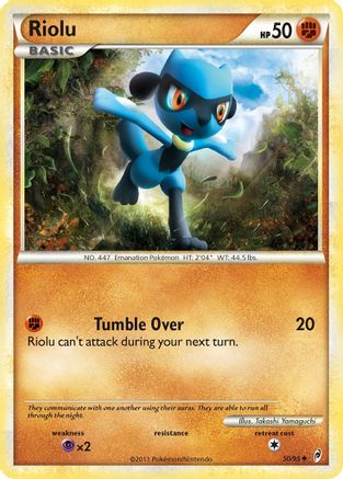 Riolu 050/95 - Reverse Holofoil Call of Legends - Uncommon