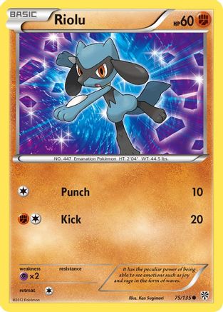 Riolu (75) 075 Plasma Storm - Common