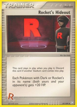 Rocket's Hideout 087 - Reverse Holofoil Team Rocket Returns - Uncommon