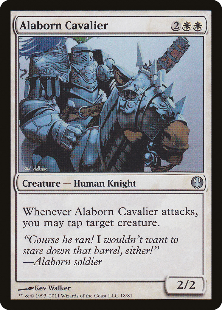 Alaborn Cavalier (DDG-018) - Duel Decks: Knights vs. Dragons