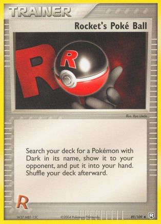 Rocket's Poke Ball 089/109 Team Rocket Returns - Uncommon