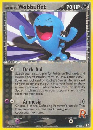 Rocket's Wobbuffet 047/109 - Reverse Holofoil Team Rocket Returns - Uncommon