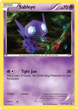 Sableye 061 Legendary Treasures - Uncommon