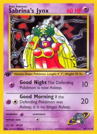 Sabrina's Jynx 059/132 - Unlimited Gym Heroes - Uncommon
