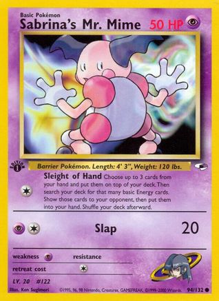Sabrina's Mr. Mime 094/132 - Unlimited Gym Heroes - Common