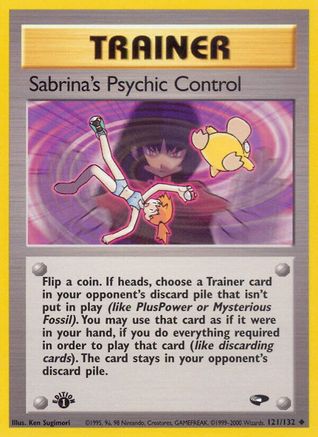 Sabrina's Psychic Control 121/132 - Unlimited Gym Challenge - Uncommon