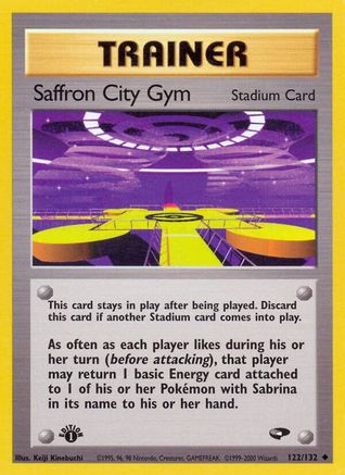 Saffron City Gym 122/132 - Unlimited Gym Challenge - Uncommon