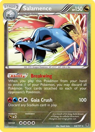 Salamence 064/101 - Reverse Holofoil Plasma Blast - Holo Rare