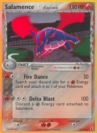 Salamence (Delta Species) 014/113 - Reverse Holofoil Delta Species - Holo Rare