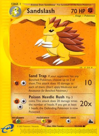 Sandslash 093 - Reverse Holofoil Skyridge - Common