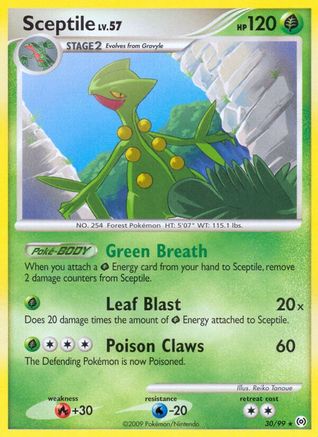 Sceptile (30) 030 - Reverse Holofoil Arceus - Rare