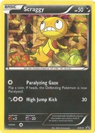 Scraggy BW25 - Holofoil Black and White Promos - Promo