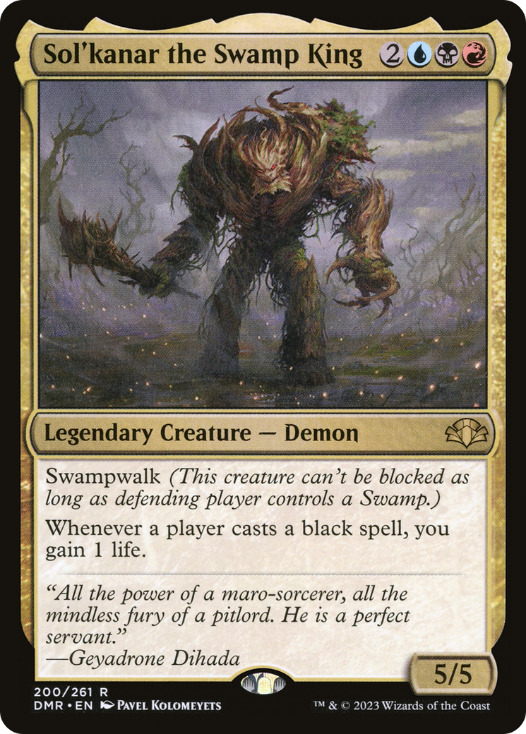 Sol'kanar the Swamp King (DMR-200) - Dominaria Remastered Foil