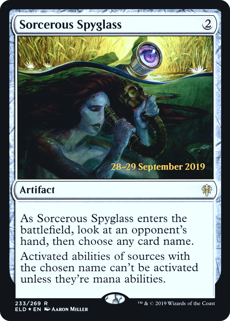 Sorcerous Spyglass (ELD) (PRE-233S) - Throne of Eldraine Promos Foil