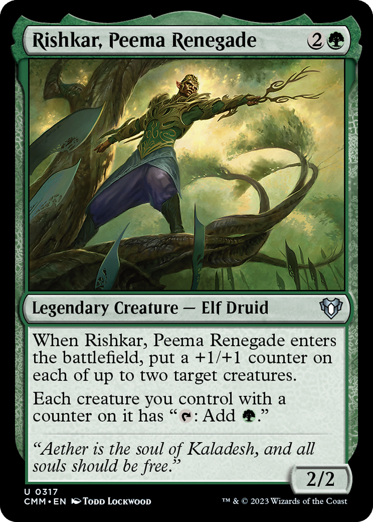 Rishkar, Peema Renegade (CMM-317) - Commander Masters Foil