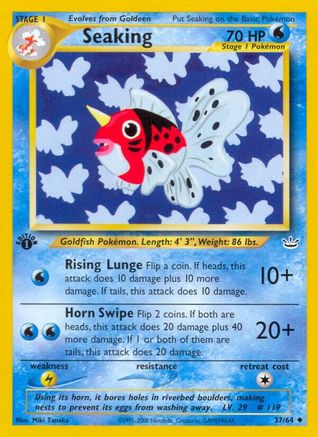 Seaking 037/64 - 1st Edition Neo Revelation - Uncommon
