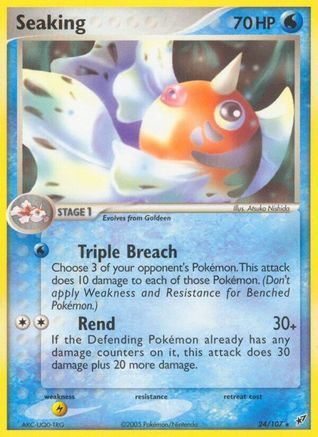 Seaking 024 - Reverse Holofoil Deoxys - Rare
