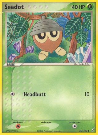 Seedot 060/100 - Reverse Holofoil Crystal Guardians - Common