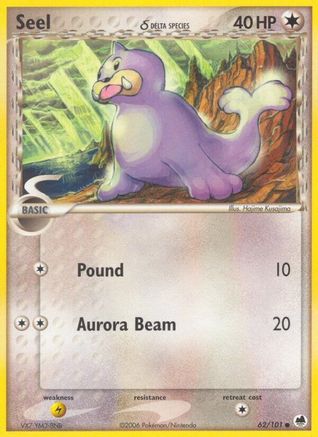 Seel (Delta Species) 062/101 Dragon Frontiers - Common