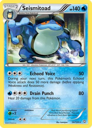 Seismitoad 036 - Reverse Holofoil Dragons Exalted - Rare