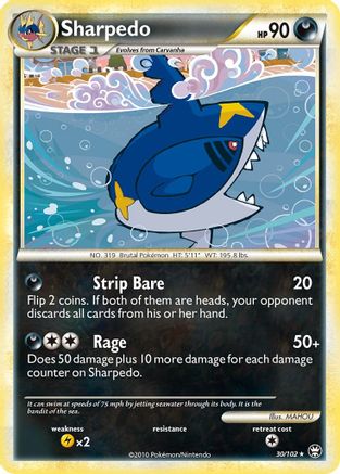 Sharpedo 030 Triumphant - Rare