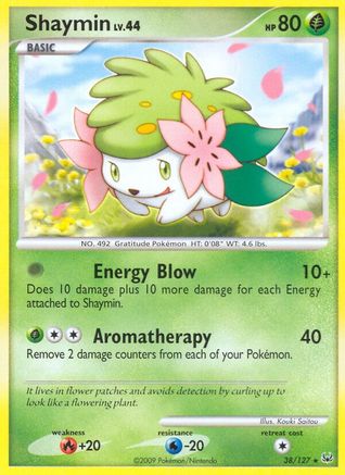 Shaymin (38) 038 - Reverse Holofoil Platinum - Rare