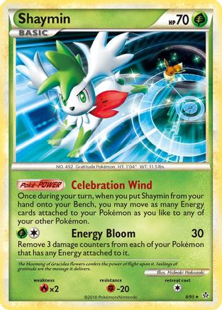 Shaymin 008 - Reverse Holofoil Unleashed - Holo Rare